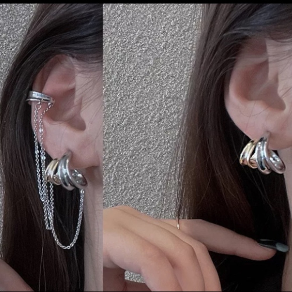 New Sterling silver unique earrings